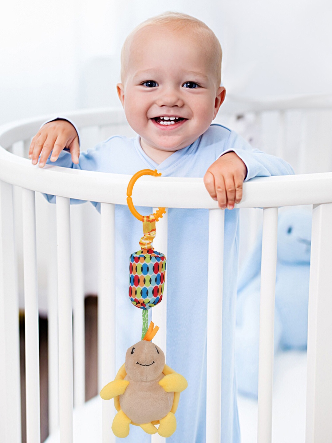 

Baby Moo Kids Brown & Yellow Wind Chime Hanging Toy