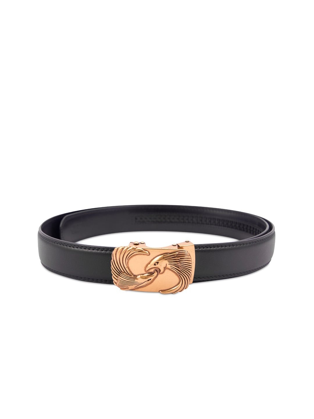 

BANGE Men Black Leather Belt