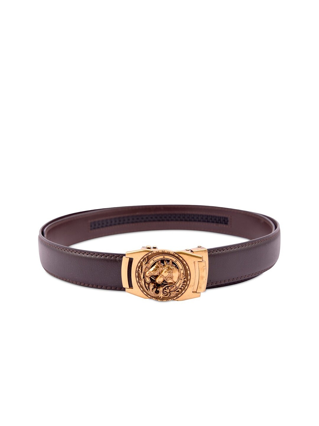 

BANGE Men Brown Leather Belt