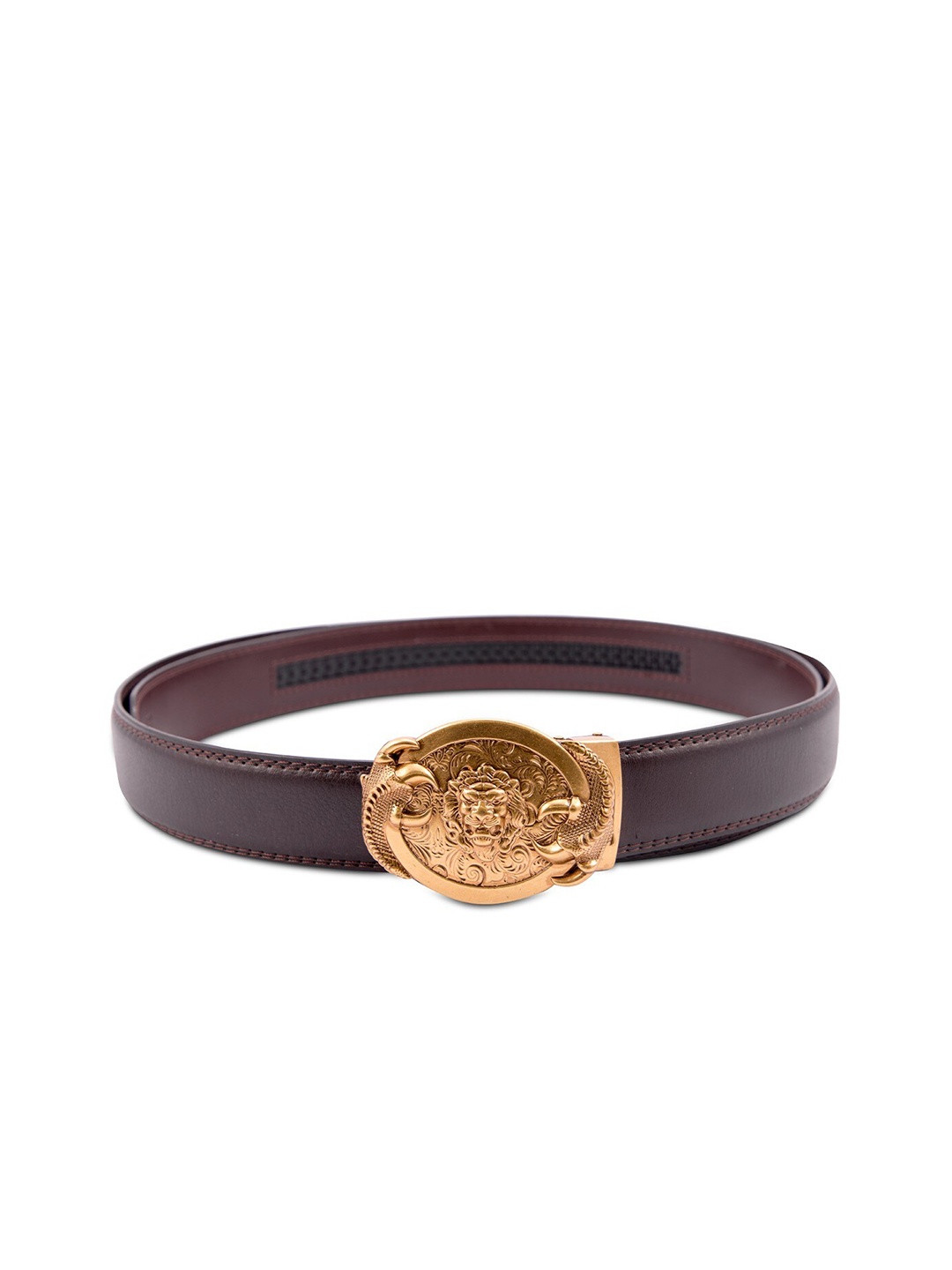 

BANGE Men Brown Leather Formal Belt