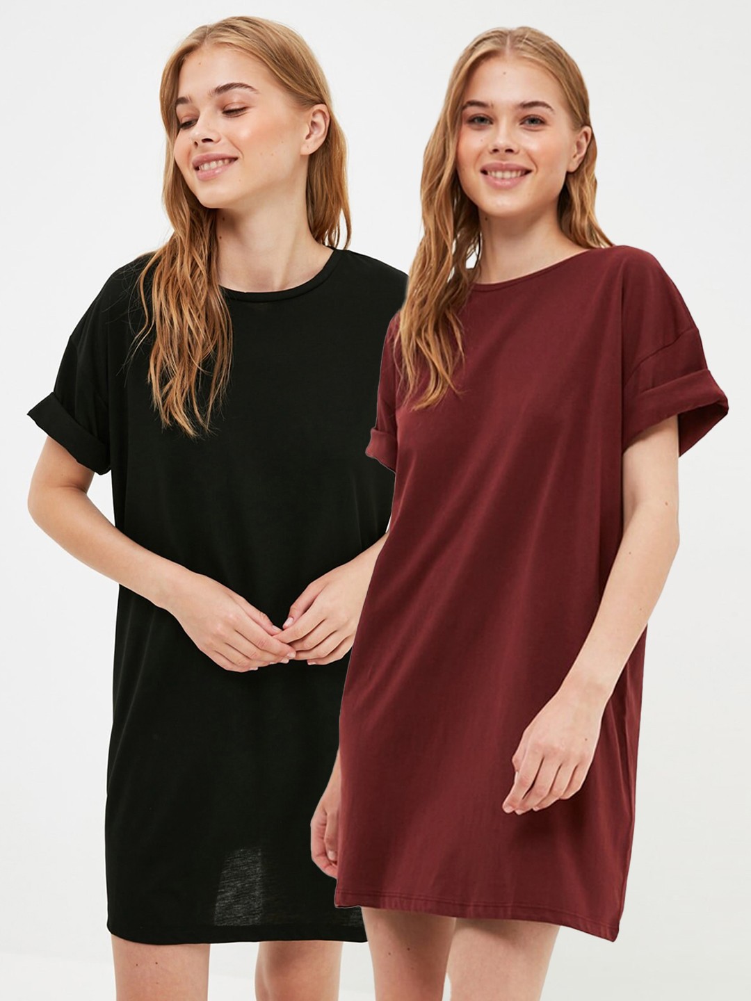 

Trendyol Chic Brown Solid Dress