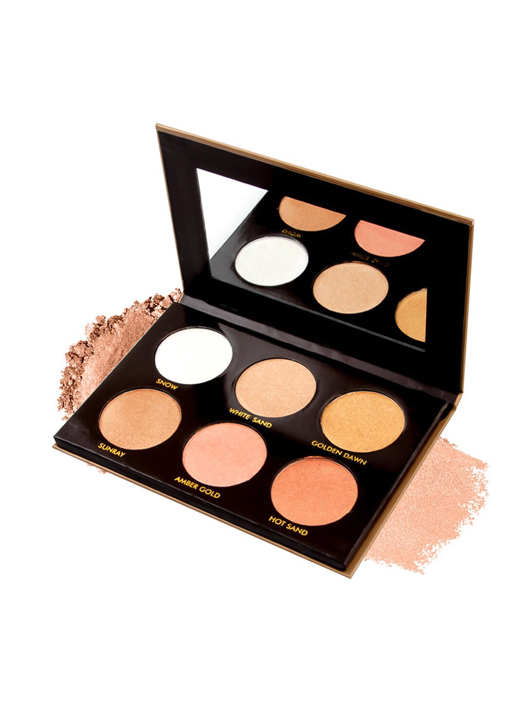 

MISS ROSE 6 Color Shimmery Highlighter Glow Palette-27gm, Metallic