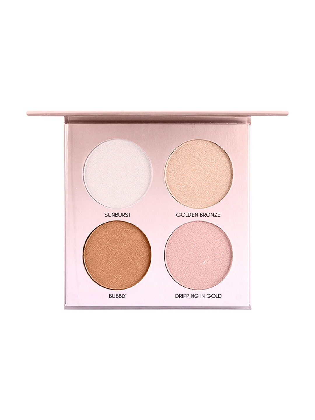 

MISS ROSE 4 Color Shimmer Brick Highlighter Palette 7003-024I 01, Metallic