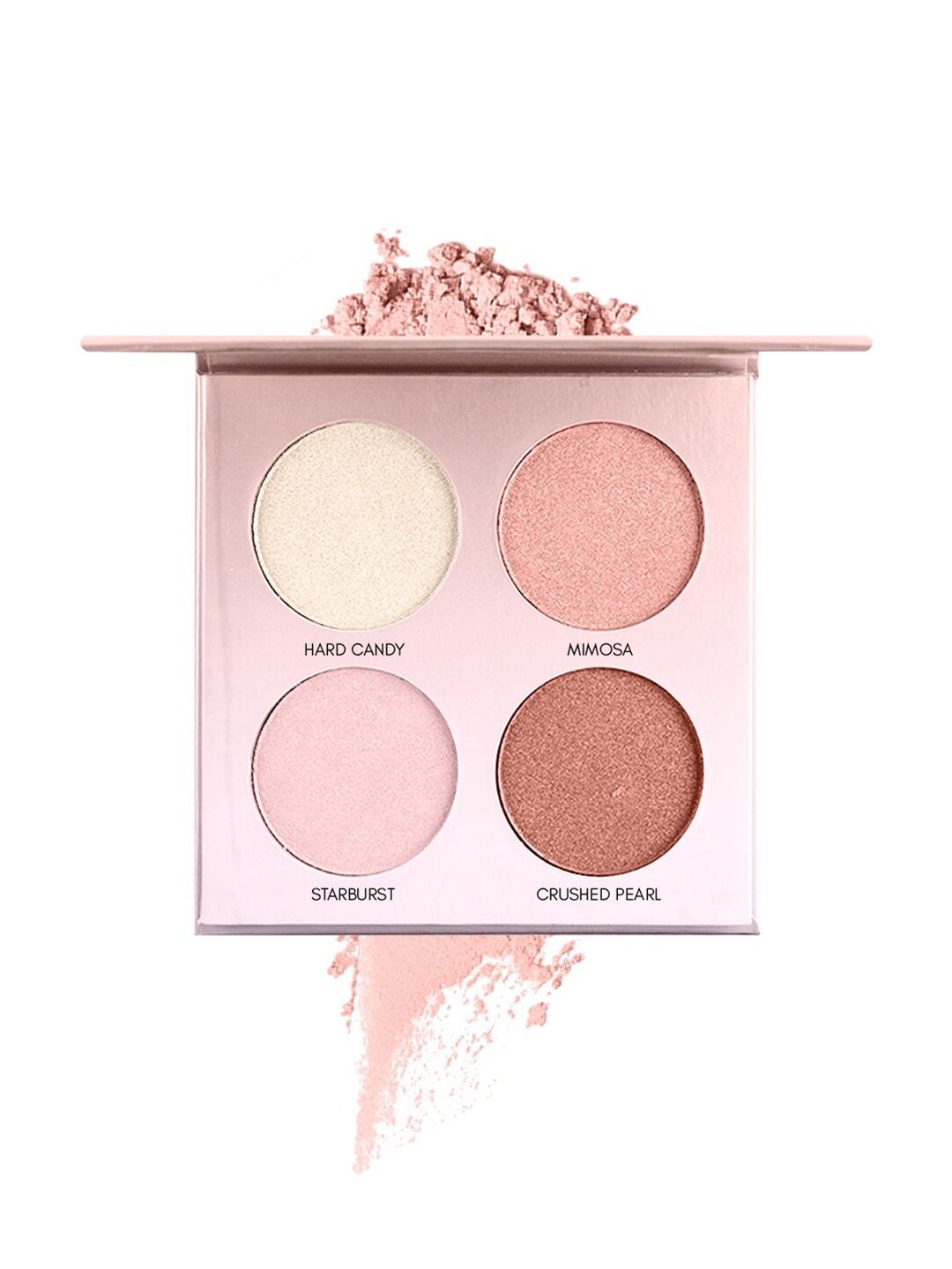 

MISS ROSE 4 Color Shimmer Brick Highlighter Palette 7003-024I 02, Metallic