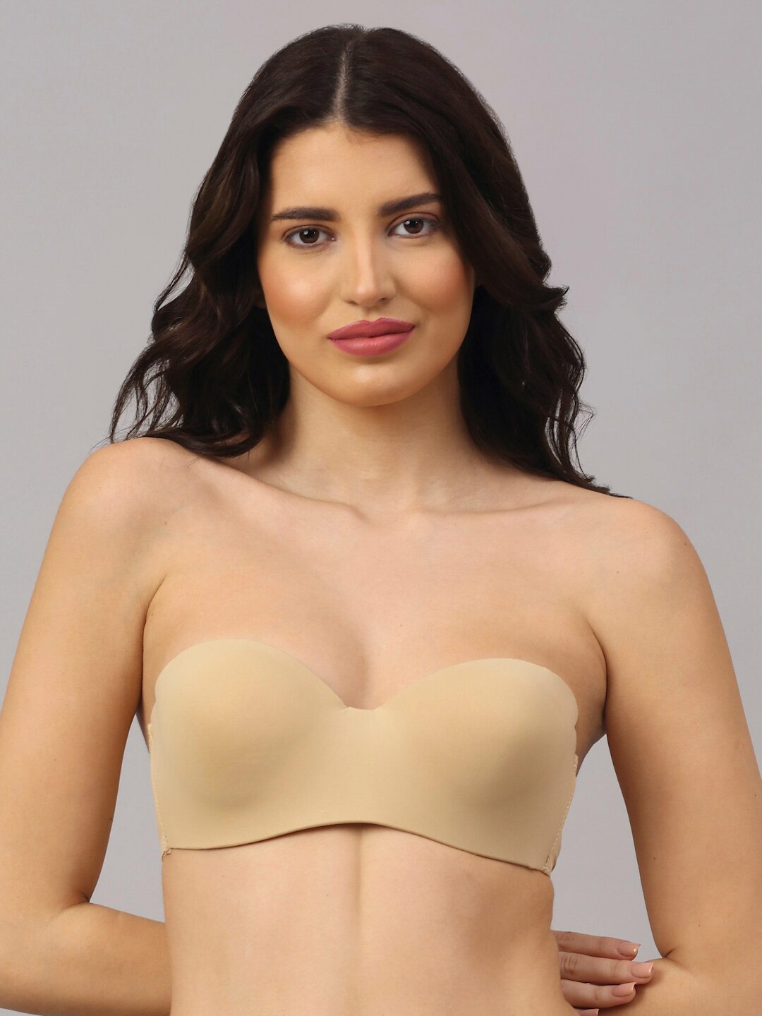 

PrettyCat Beige Bra Underwired Lightly Padded