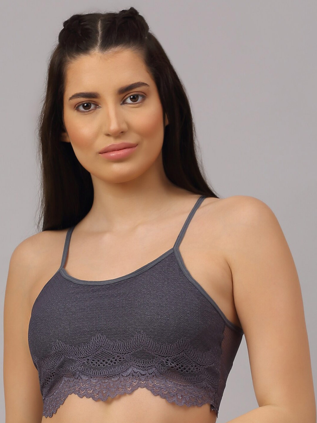 

PrettyCat Grey Bralette Lightly Padded