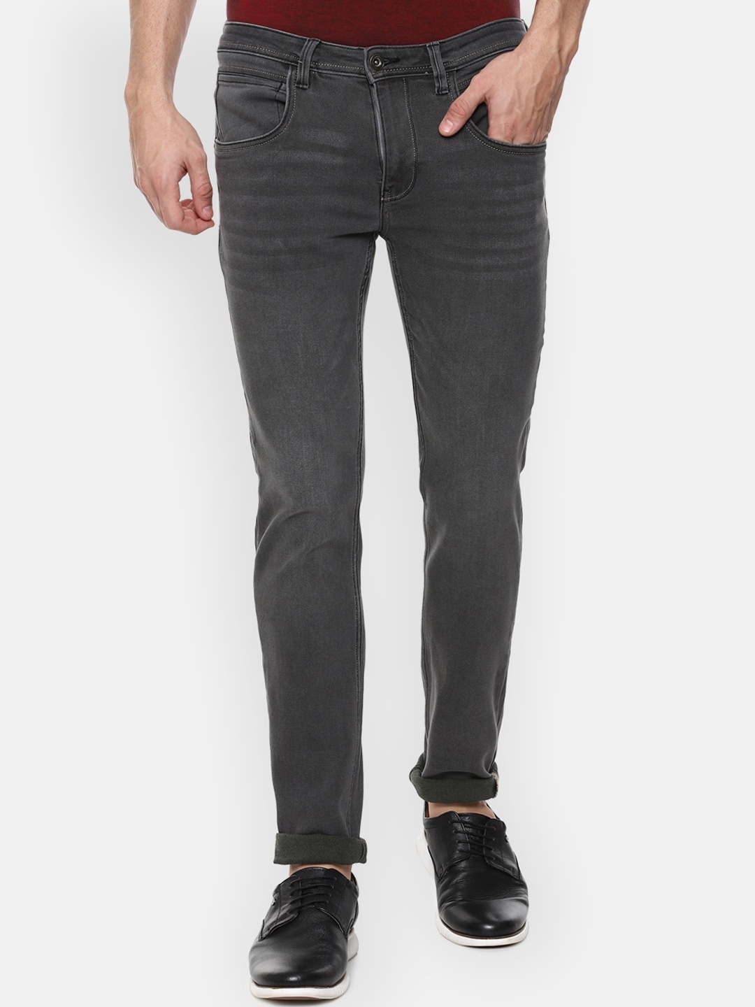 

VAN HEUSEN DENIM LABS Men Grey Skinny Fit Jeans