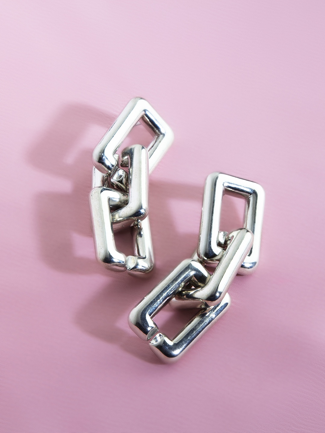 

Kazo Silver-Plated Square Alloy Drop Earrings