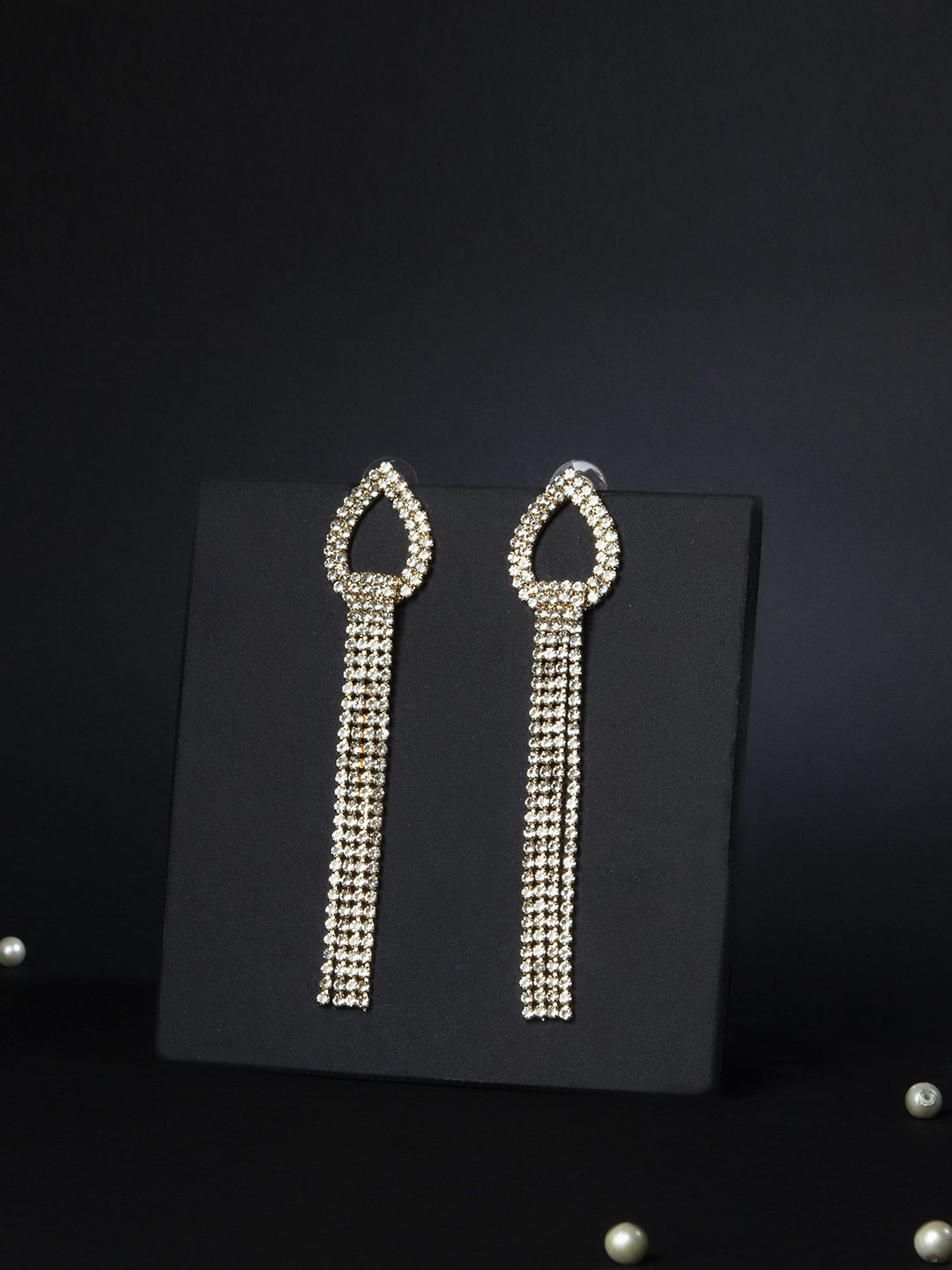 

Kazo Gold-Toned Oval Drop Earrings