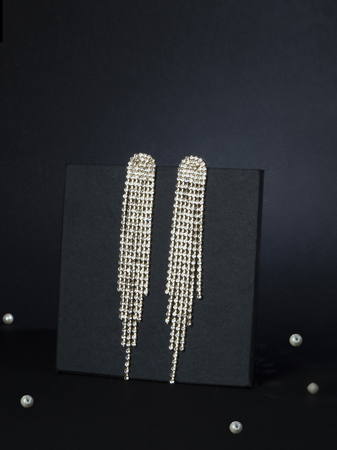 

Kazo Gold-Plated Contemporary Drop Earrings