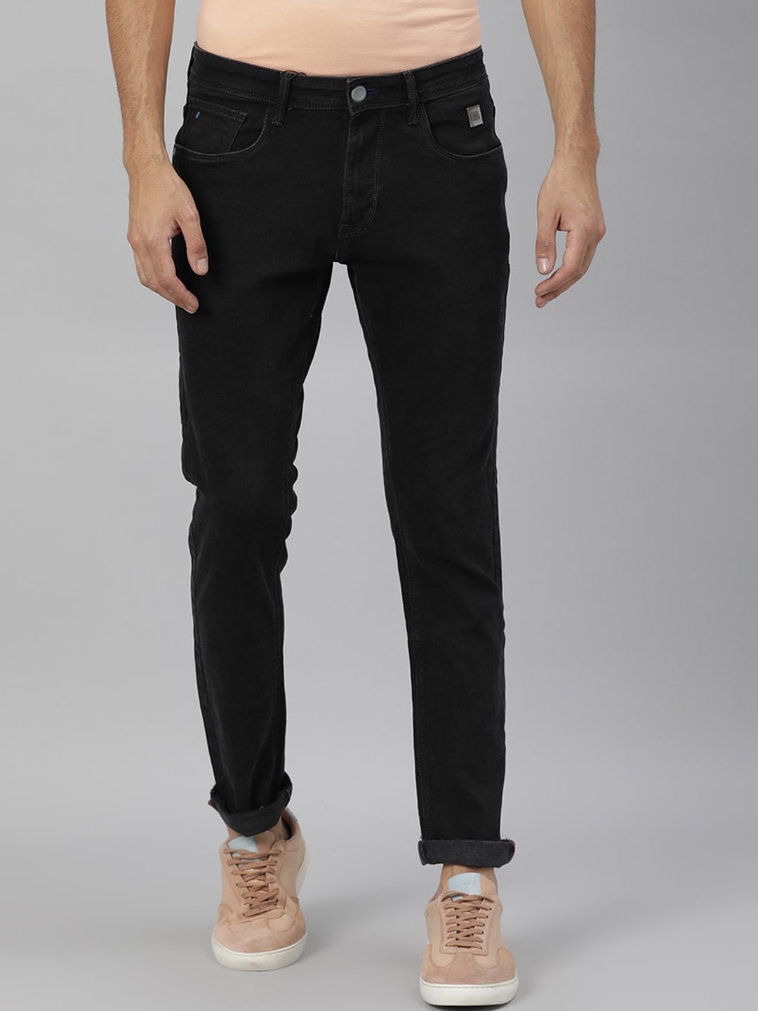 

RARE RABBIT Men Dorman-3 Slim Fit Jeans, Black