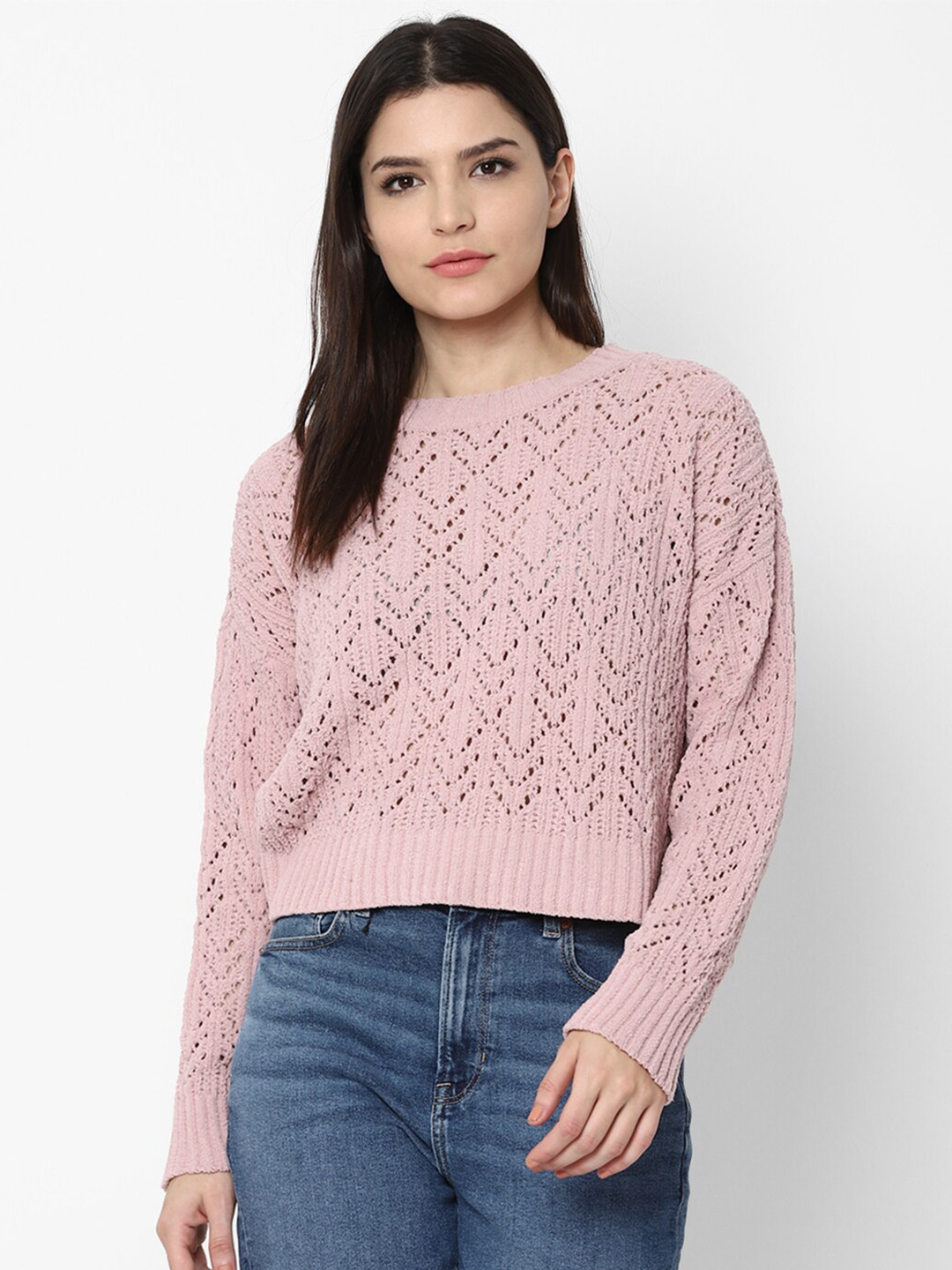 

AMERICAN EAGLE OUTFITTERS Women Pink Sweater