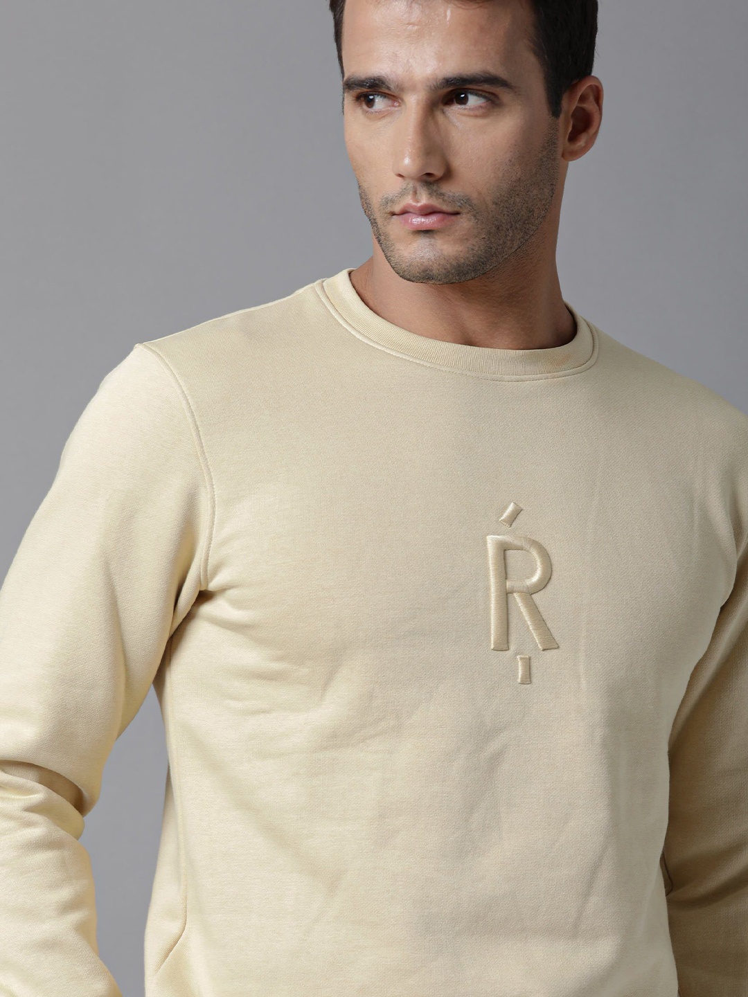 

RARE RABBIT Men Yellow Sweatshirt