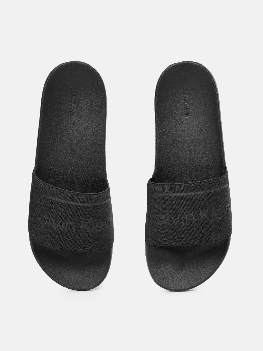 

Calvin Klein Men Black Printed Sliders