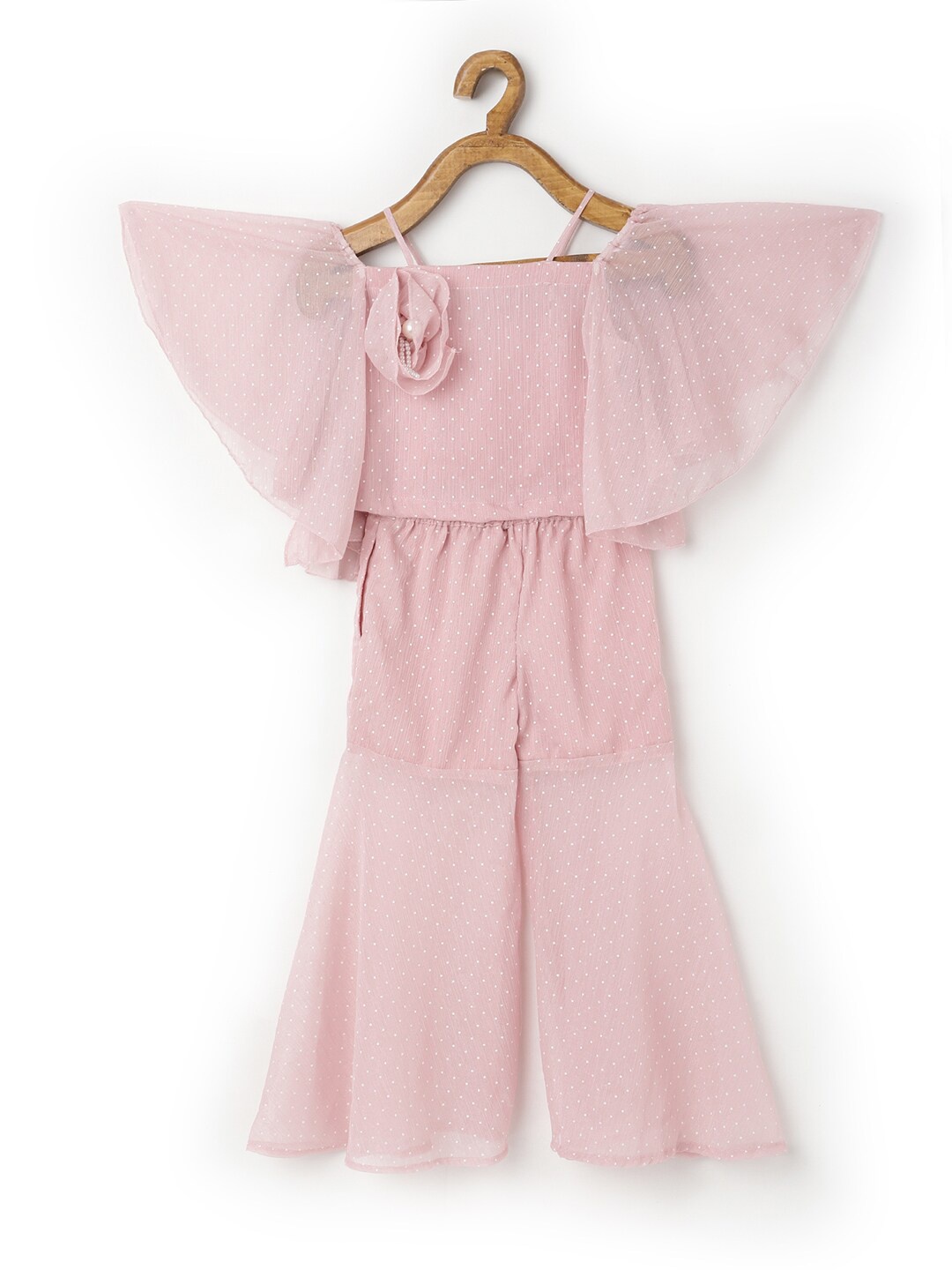 

TIC TAC TOE Girls Pink Top with Palazzos