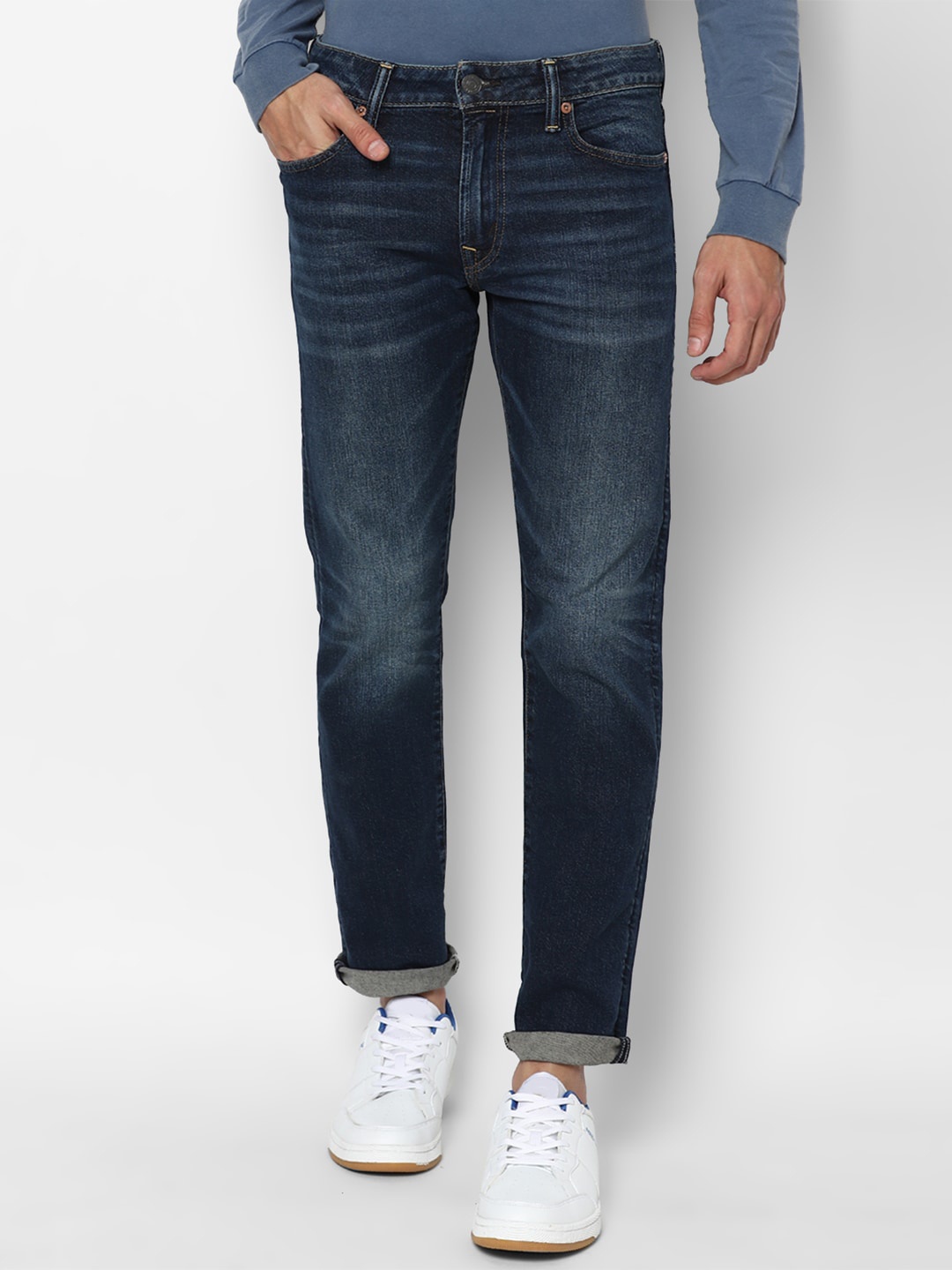 

AMERICAN EAGLE OUTFITTERS Men Blue Light Fade Jeans