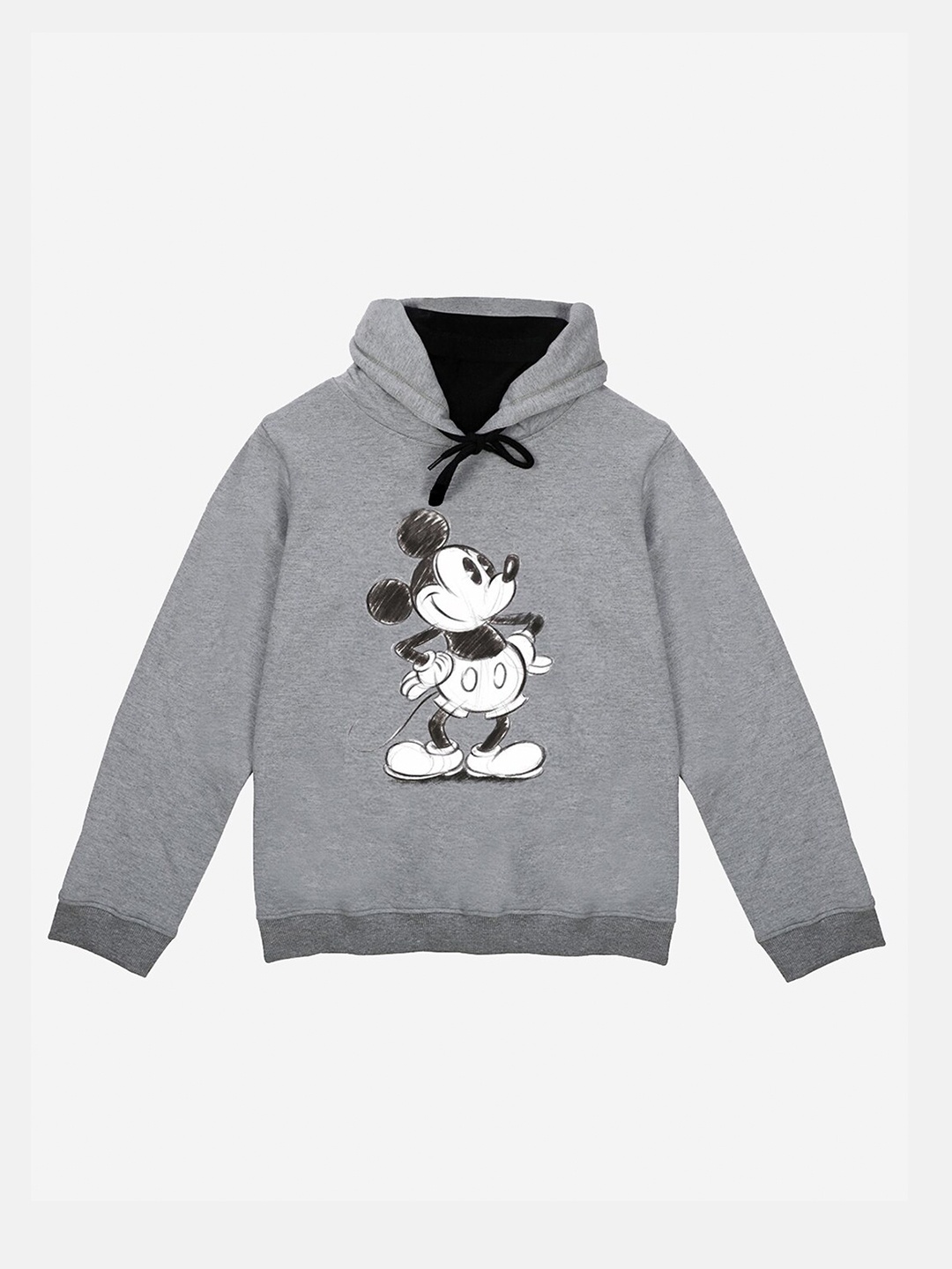 

YK Disney Boys Grey Printed Hooded Sweatshirt
