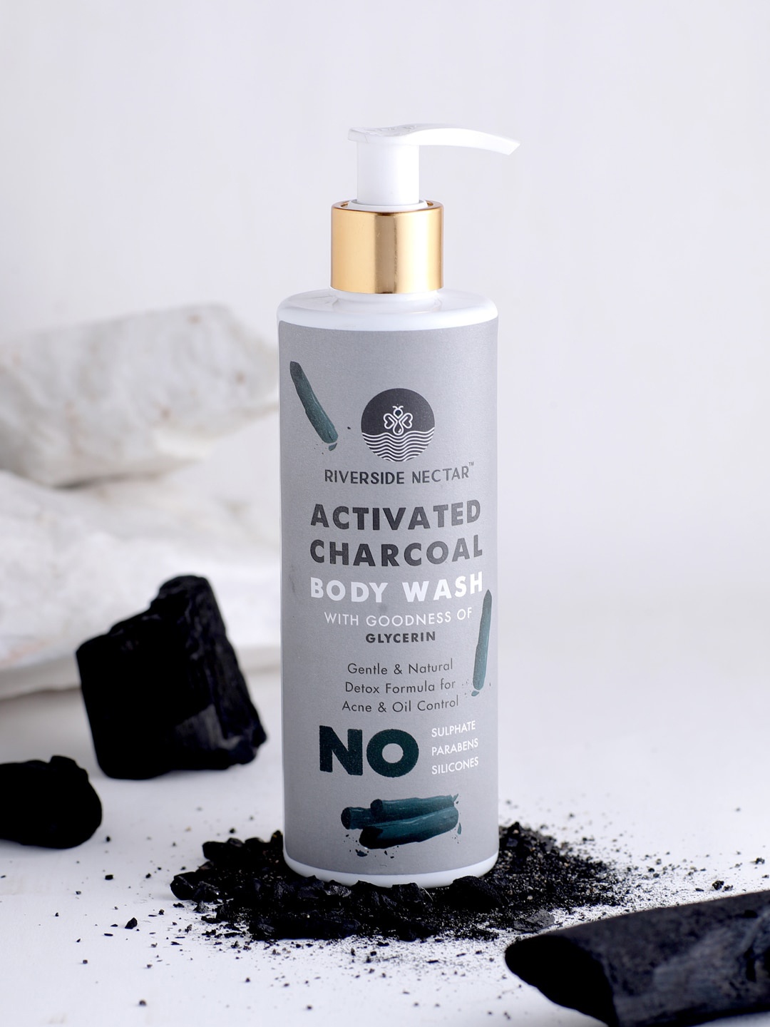 

Riverside Nectar Activated Charcoal Body Wash - 250 ml, Black