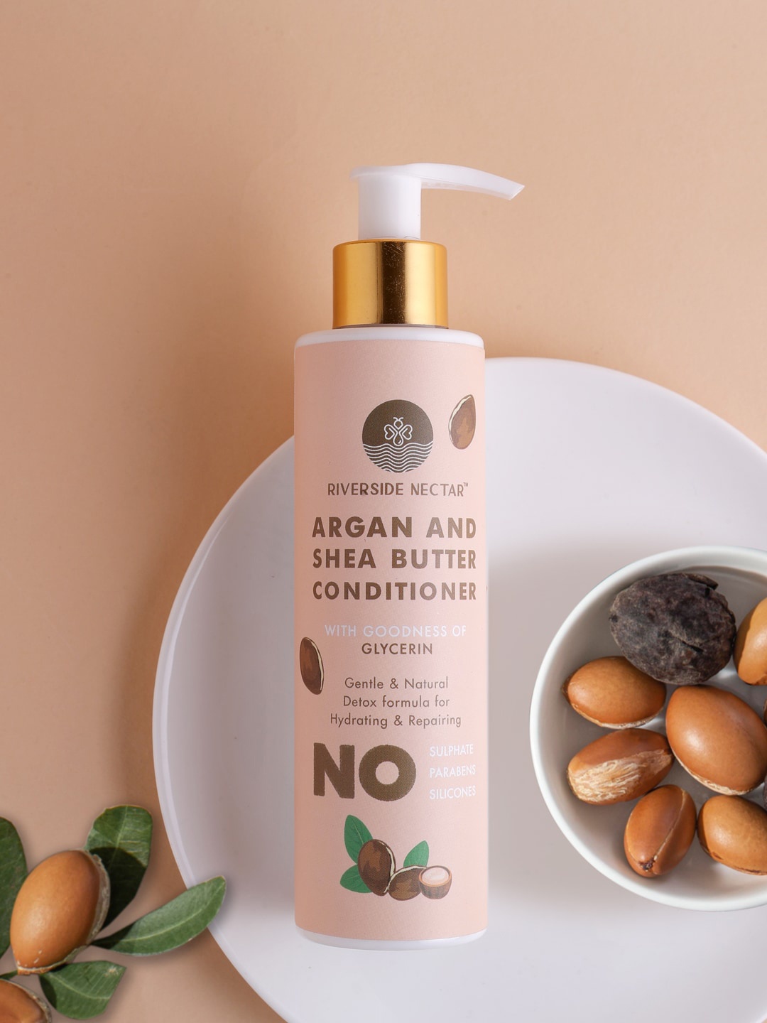 

Riverside Nectar Argan & Shea Butter Conditioner - 200 ml, Brown