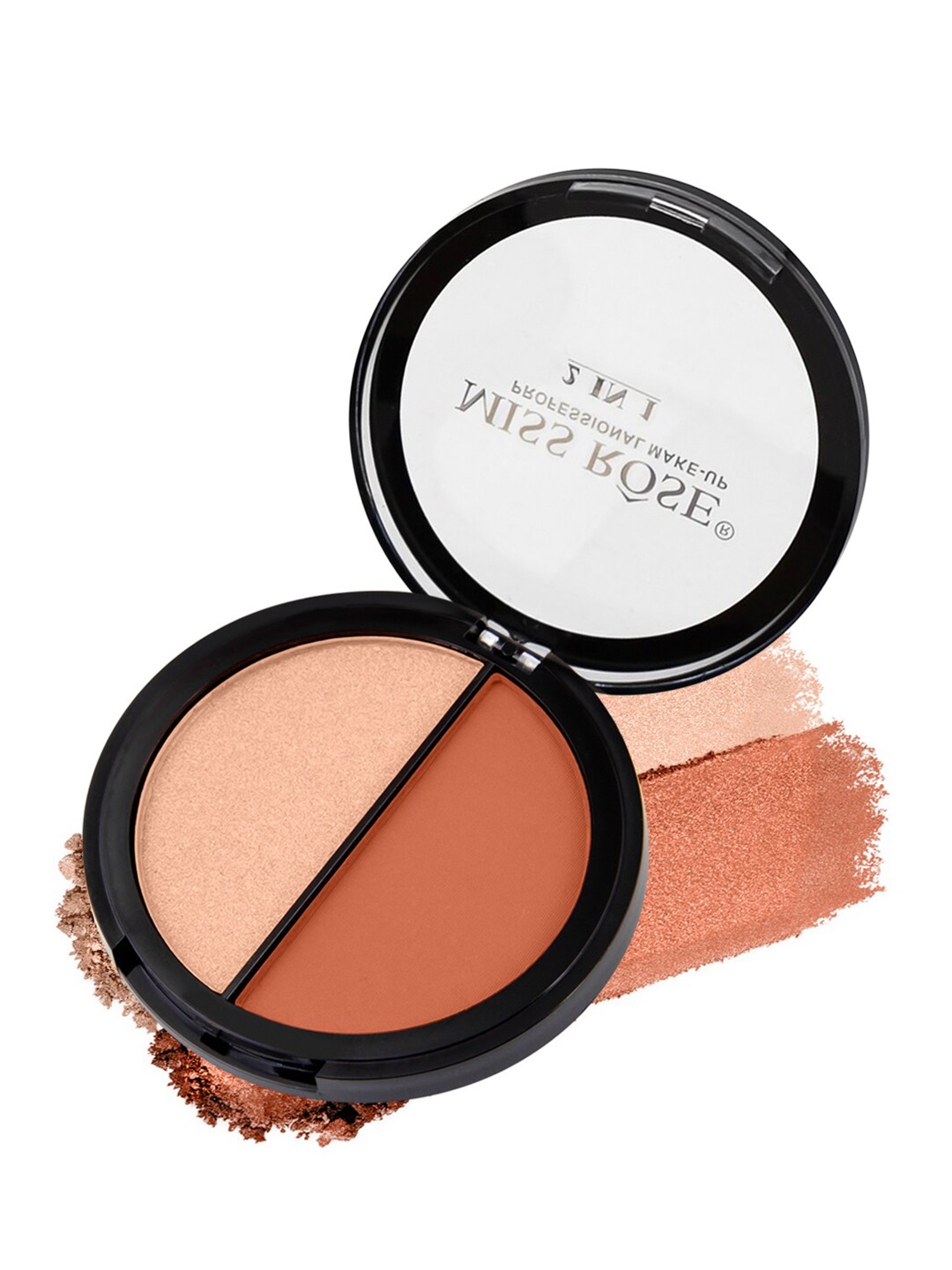 

MISS ROSE 2 In 1 Highlighter & Bronze Powder 7003-045 01, Metallic