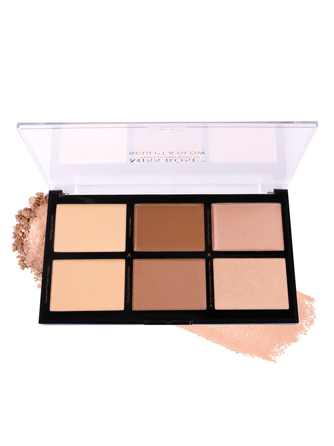 

MISS ROSE 6 Color Face Highlighting & Contour Palette-20gm, Metallic