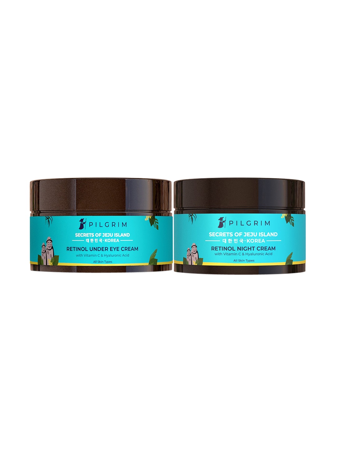 

Pilgrim Jeju Night Skincare Routine - For Youthful Glowing Skin, Teal