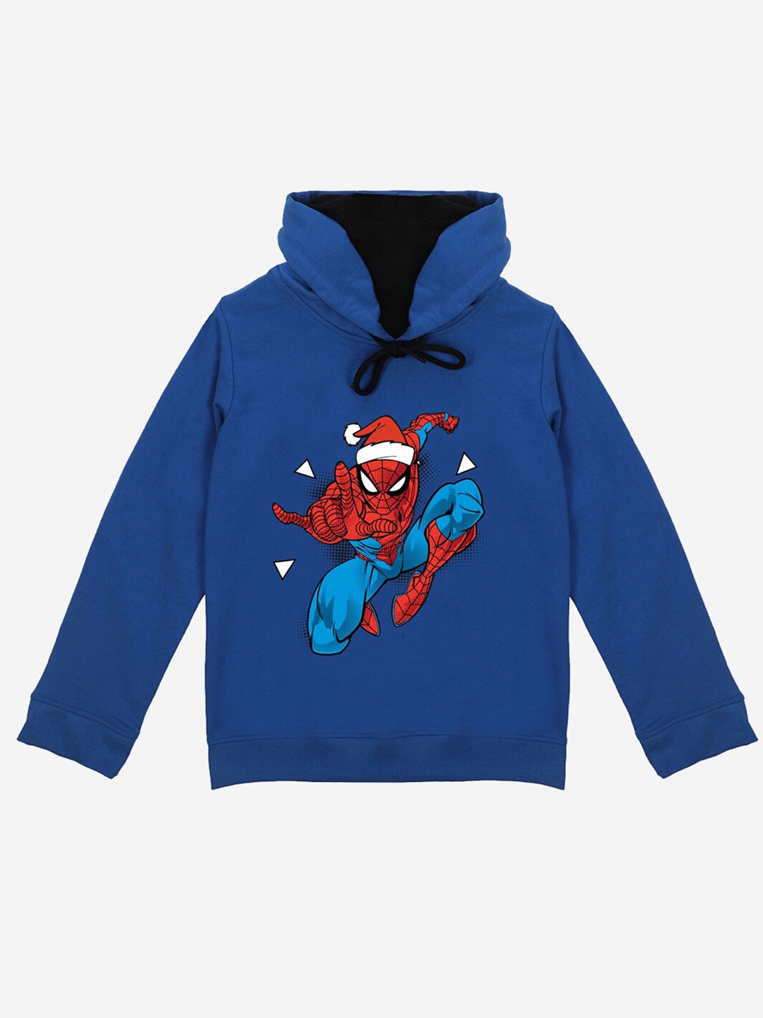 

YK Marvel Boys Blue Spiderman Printed Hooded Sweatshirt
