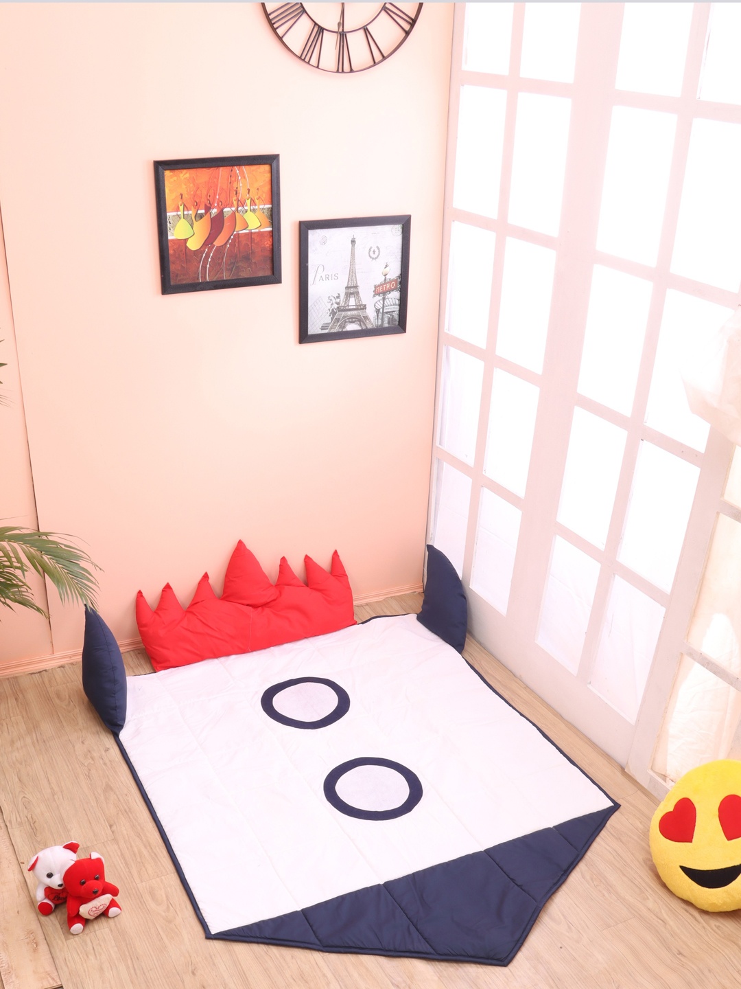 

YK Kids White Reversable Rocket Shape Playmat