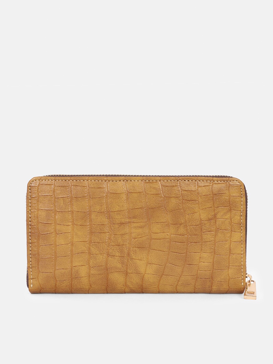 

Bagsy Malone Women Beige Animal Textured PU Zip Around Wallet