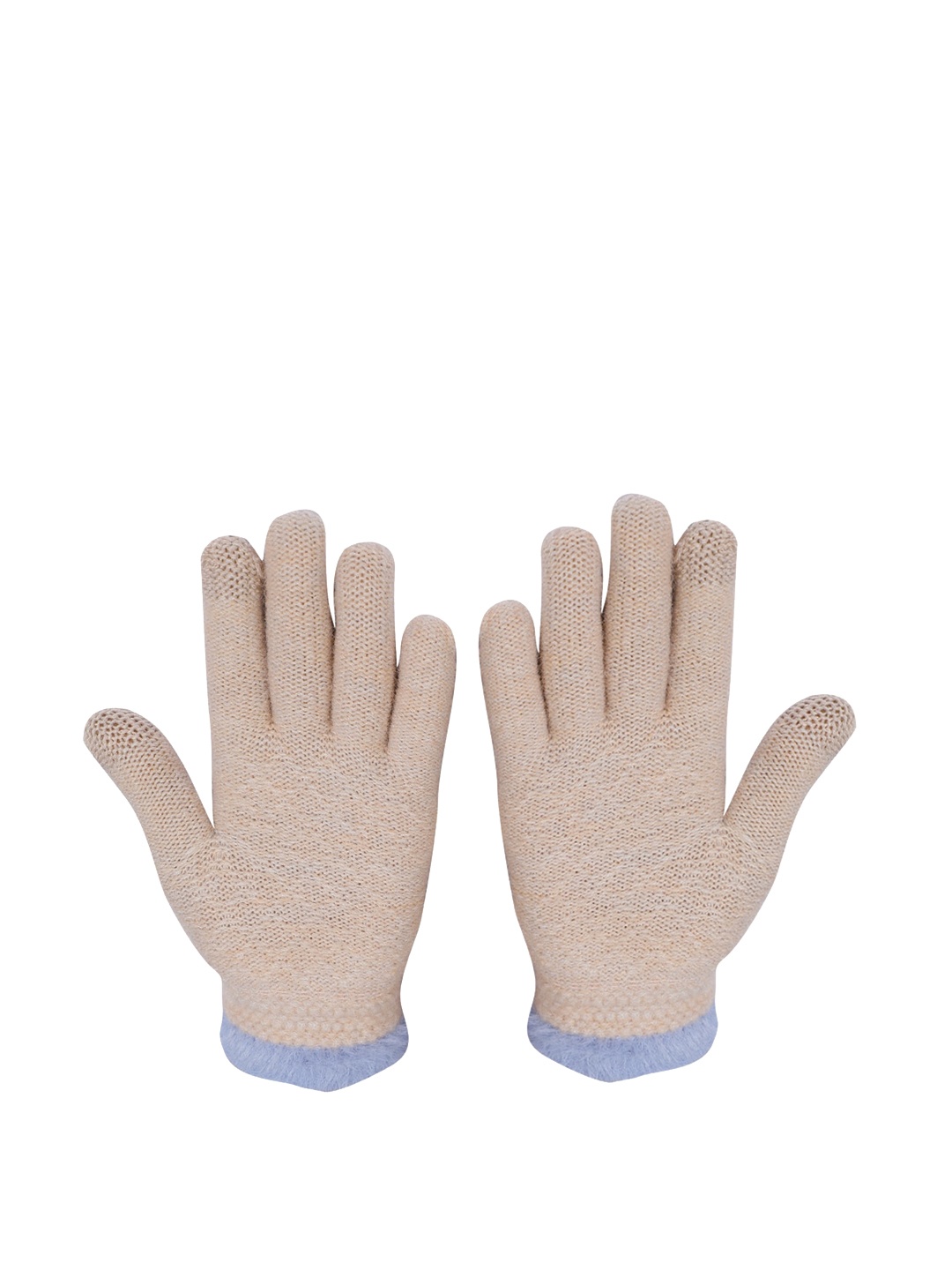 

LOOM LEGACY Women Pink & Blue Solid Hand Gloves