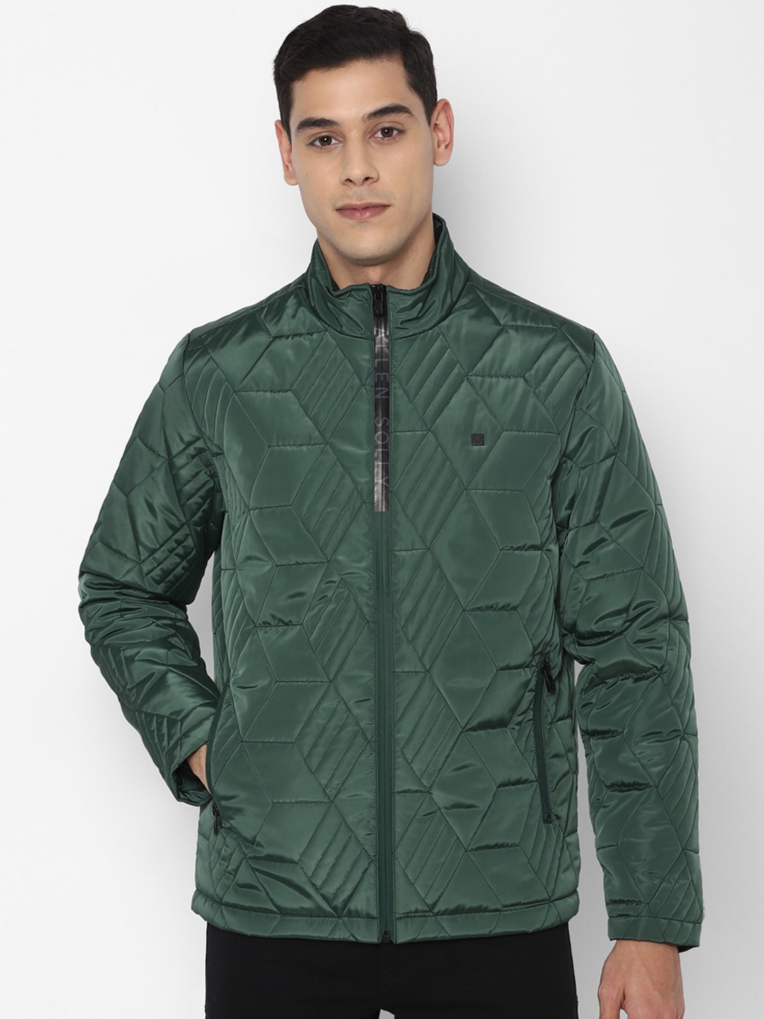 

Allen Solly Men Green Quilted Jacket