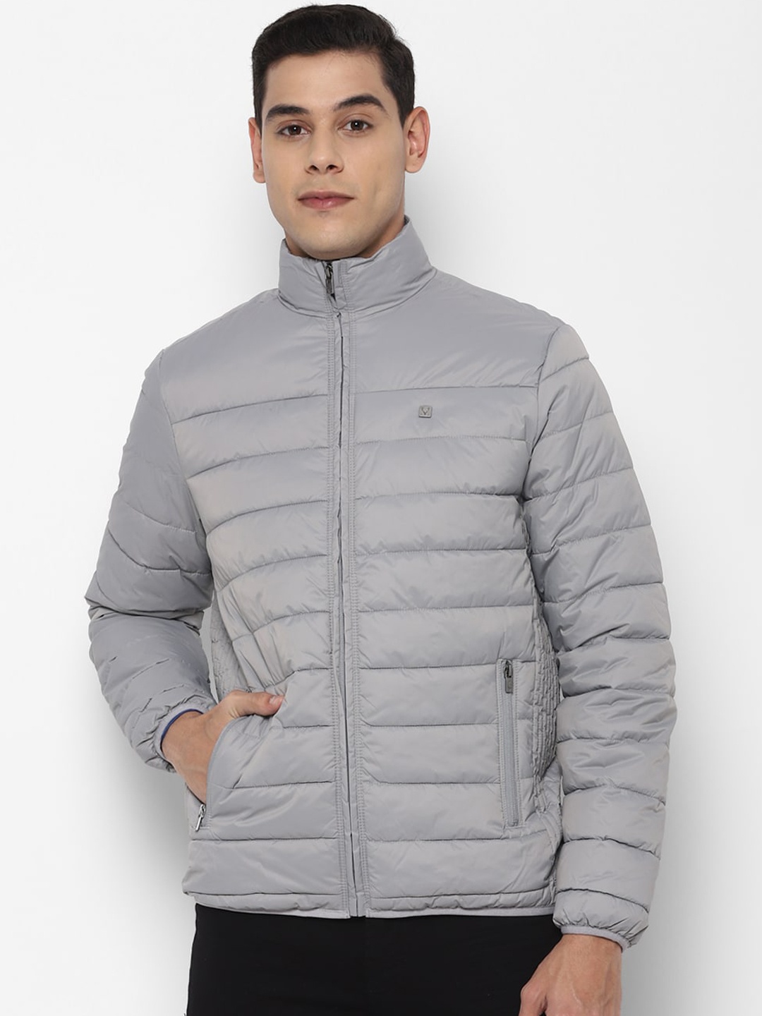 

Allen Solly Men Grey Quilted Jacket