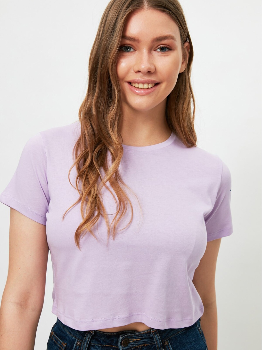 

Trendyol Women Purple Graphic Tshirt