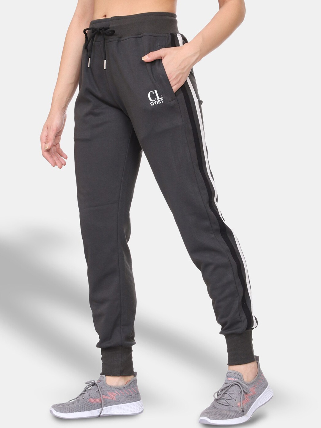 

CL SPORT Women Grey Colourblocked Joggers