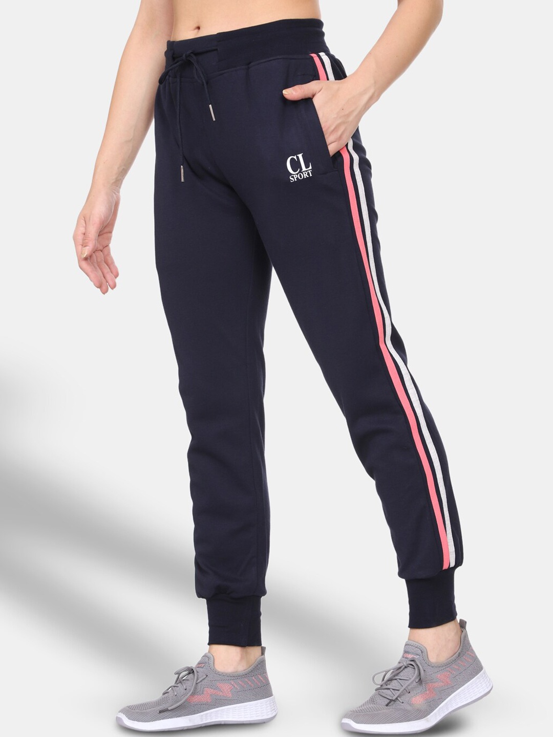 

CL SPORT Women Navy Blue Solid Joggers