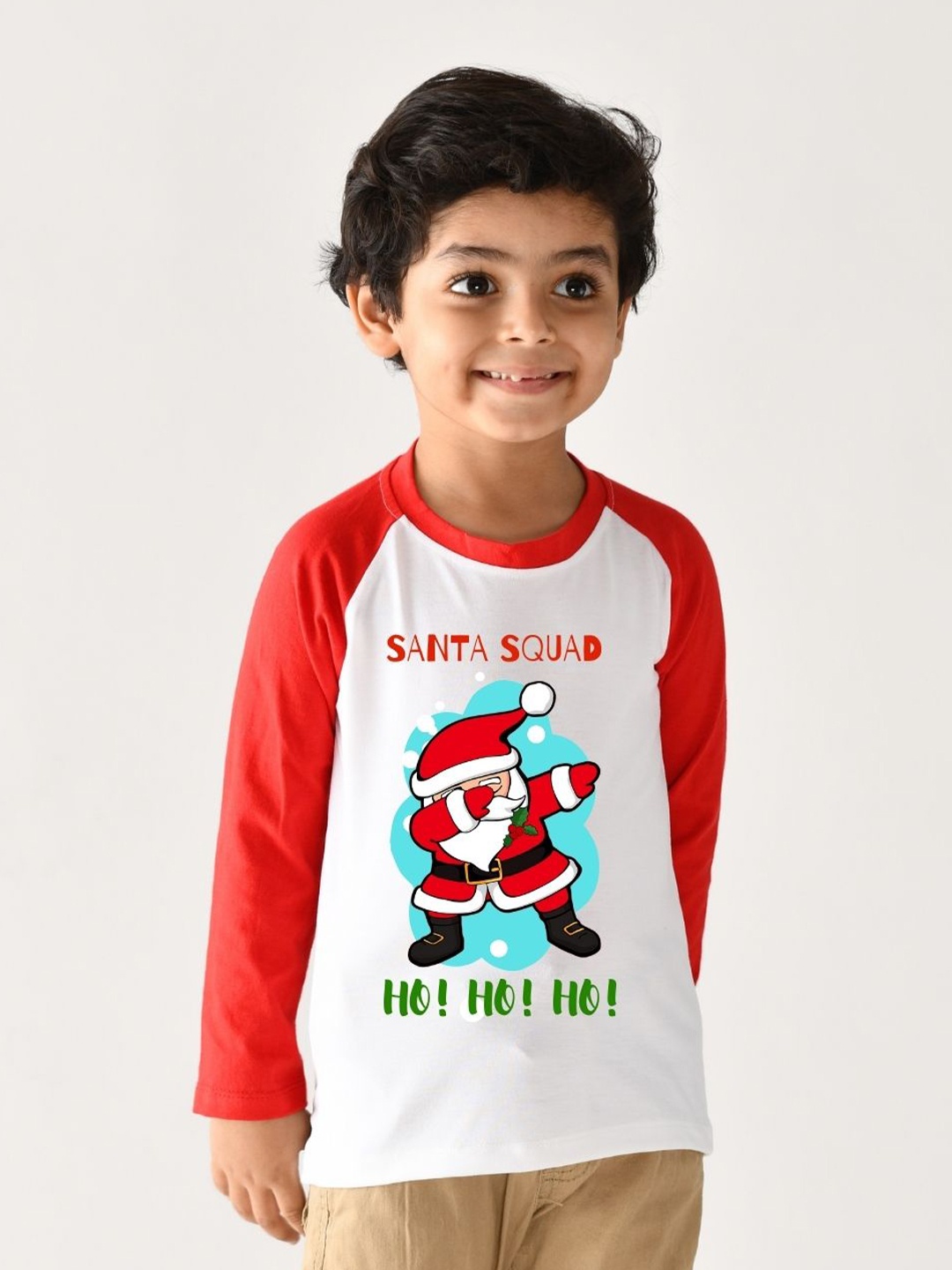 

KNITROOT Kids White Typography Printed Cotton T-shirt