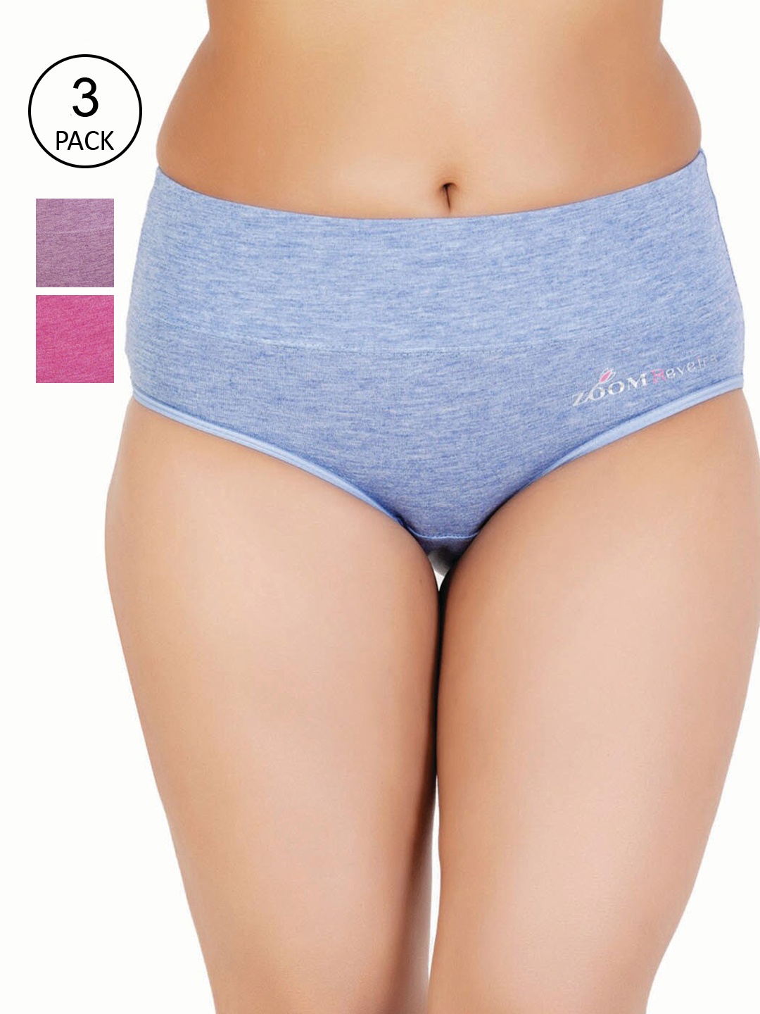 

Reveira Women Pack Of 3 Assorted Hipster Briefs
