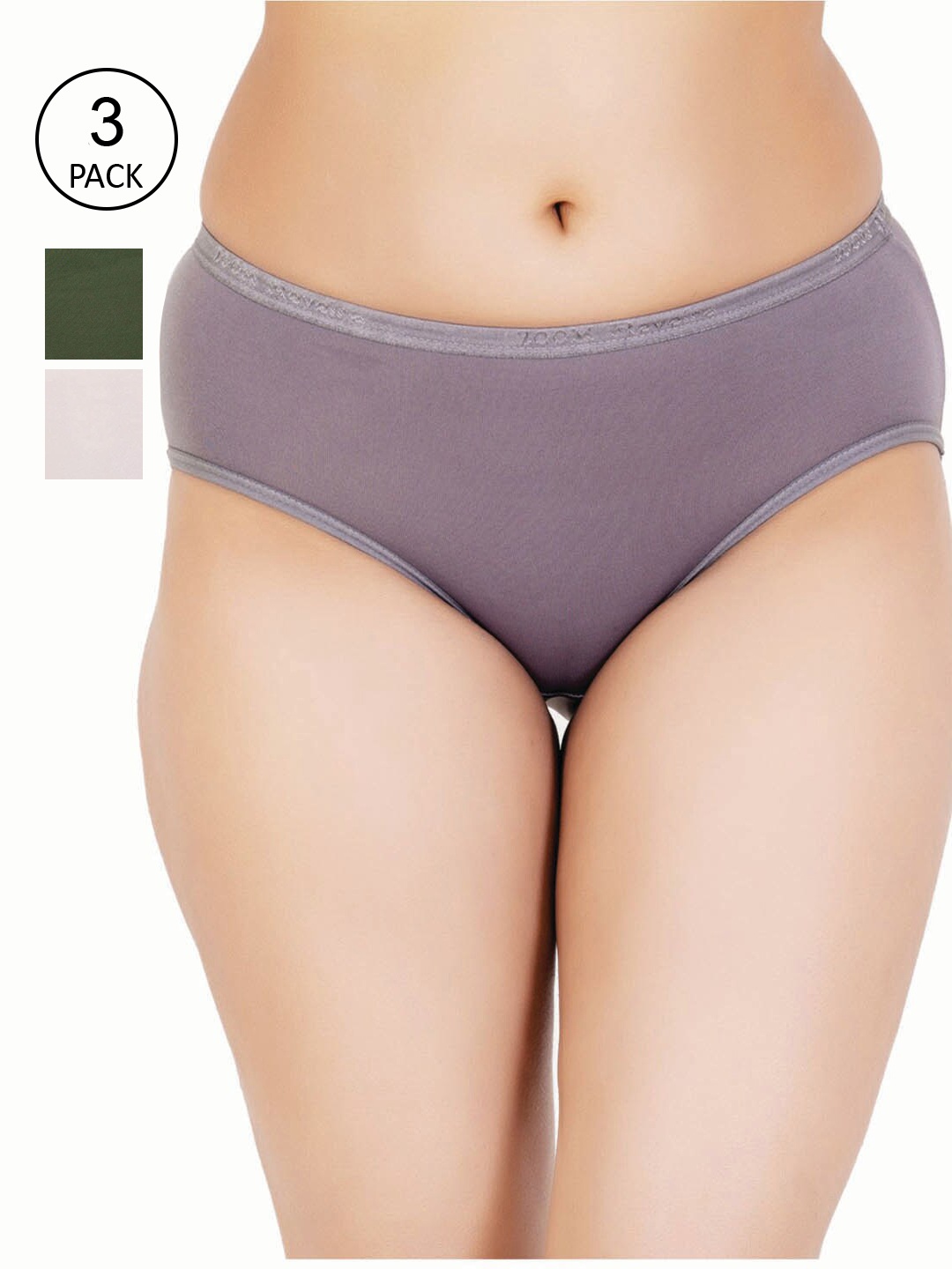 

Reveira Women Pack Of 3 Assorted Hipster Briefs