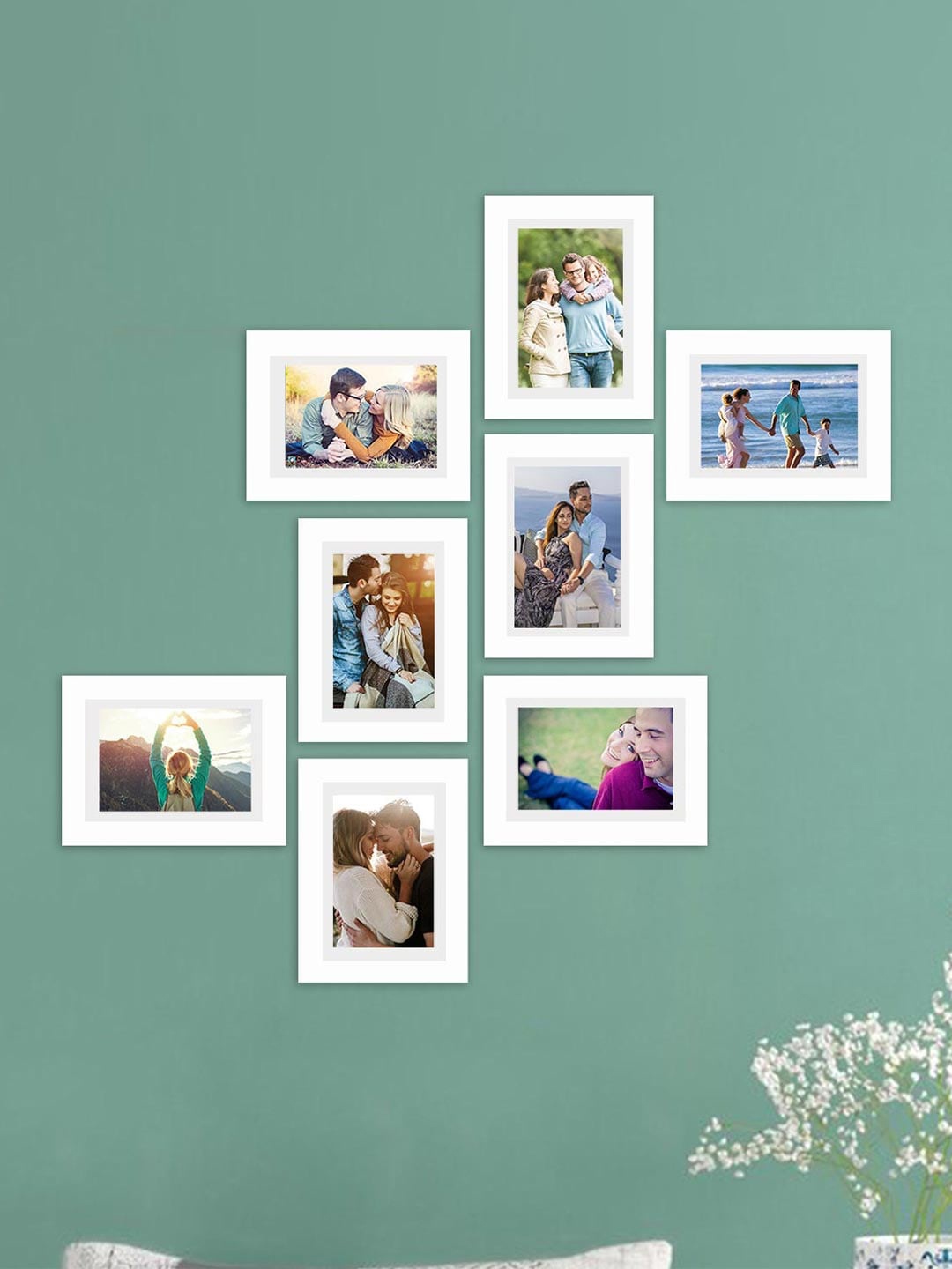 

Art Street Set Of 8 White Photo Frame