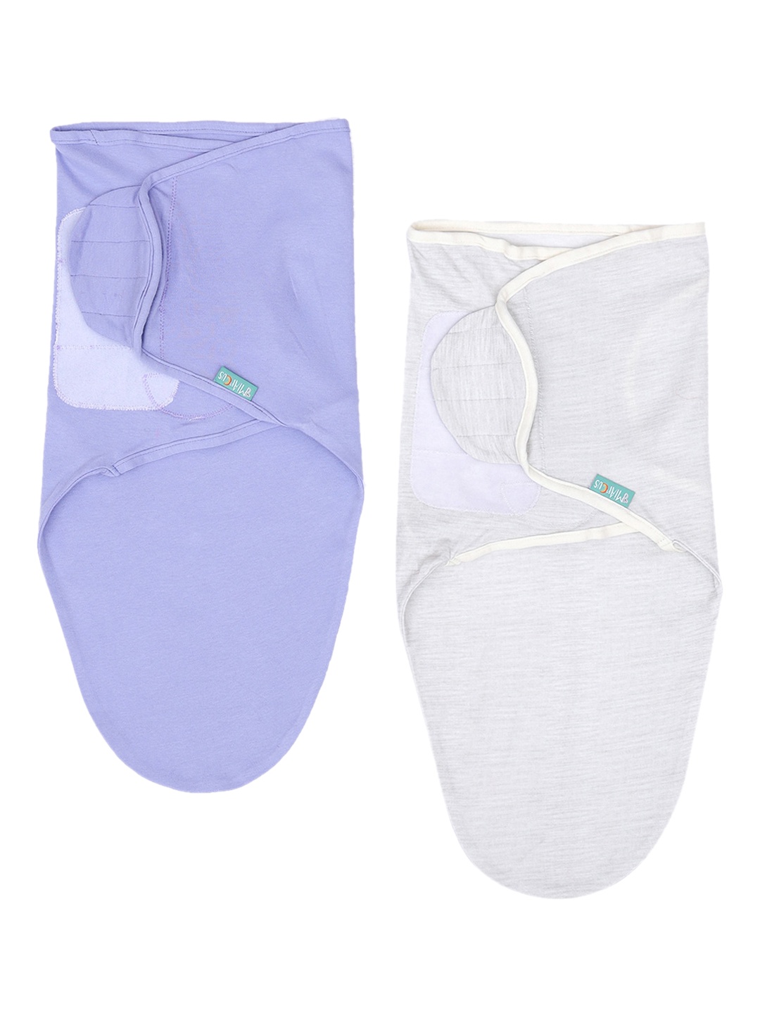 

MiArcus Unisex Kids Pack of 2 Knitted Swaddle Wraps, Multi