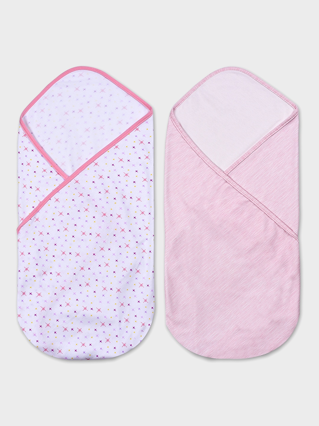 

MiArcus Kids Pack of 2 Swaddle Wraps, White