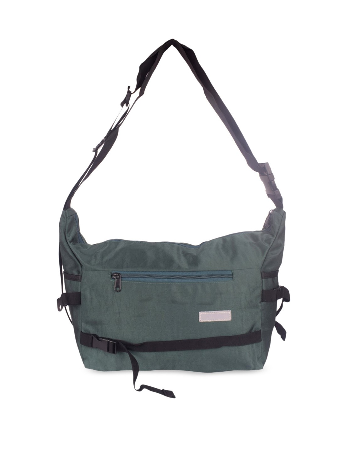 

Bagkok Green PU Half Moon Shoulder Bag with Fringed