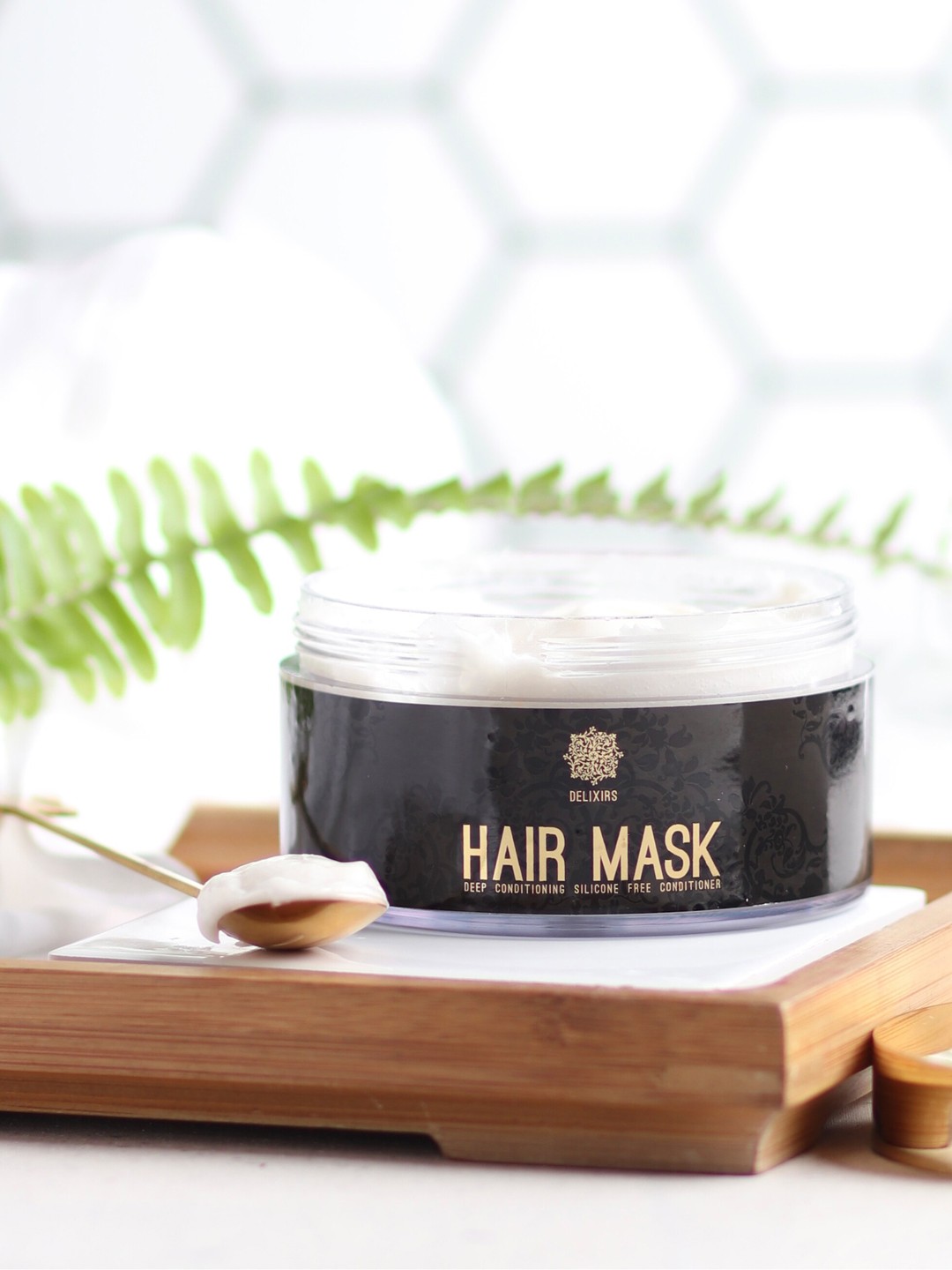

DELIXIRS Hair Conditioning Mask-200ml, Black