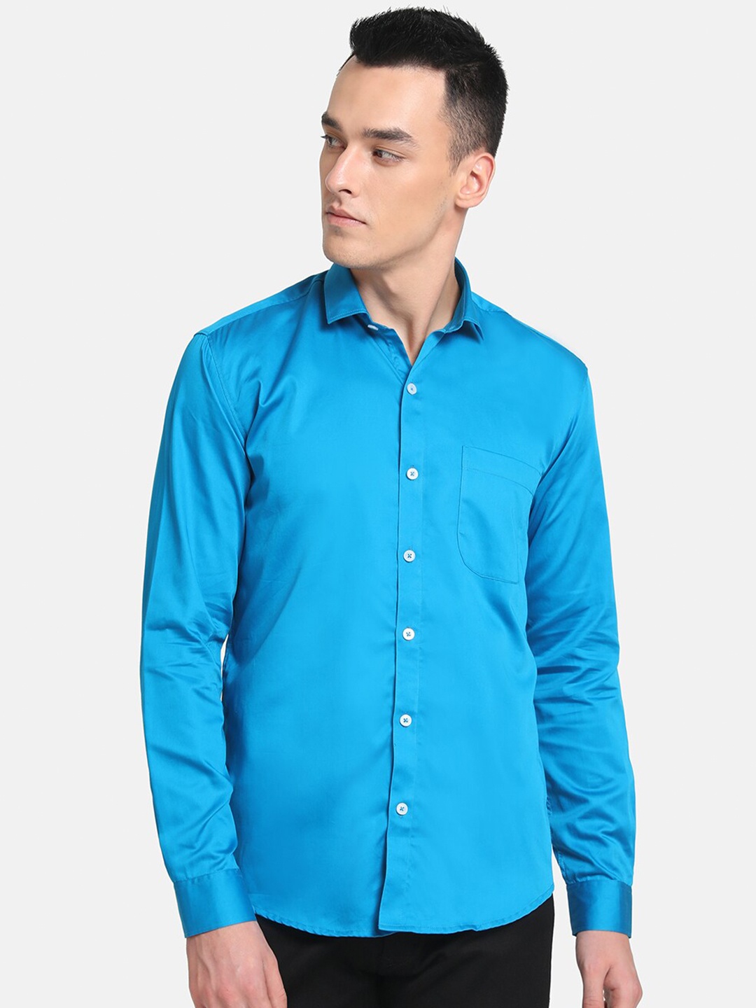 

Emerals Men Blue Slim Fit Party Shirt