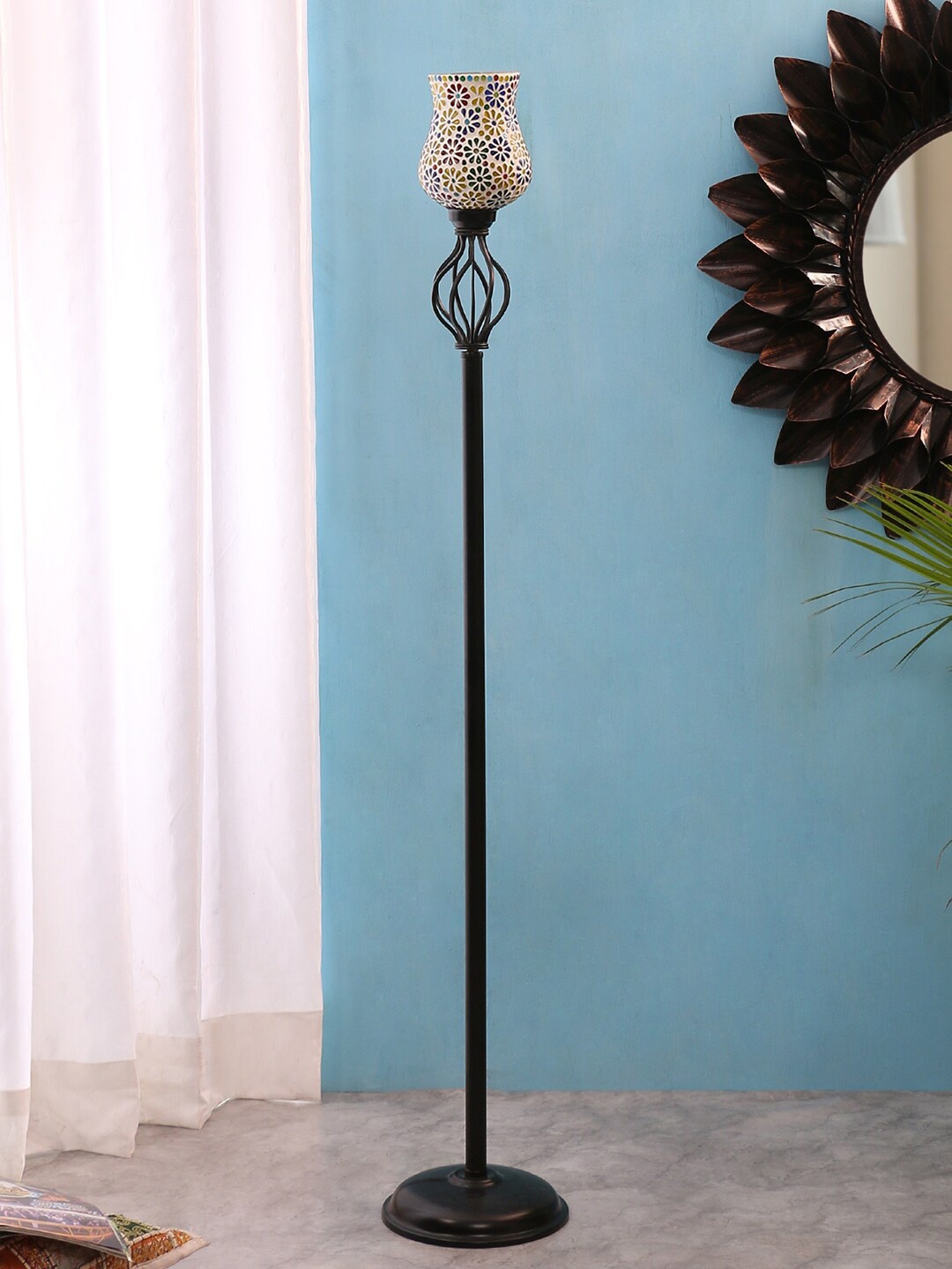 

Devansh Multicoloured Wrought Iron Floor Lamp, Multi