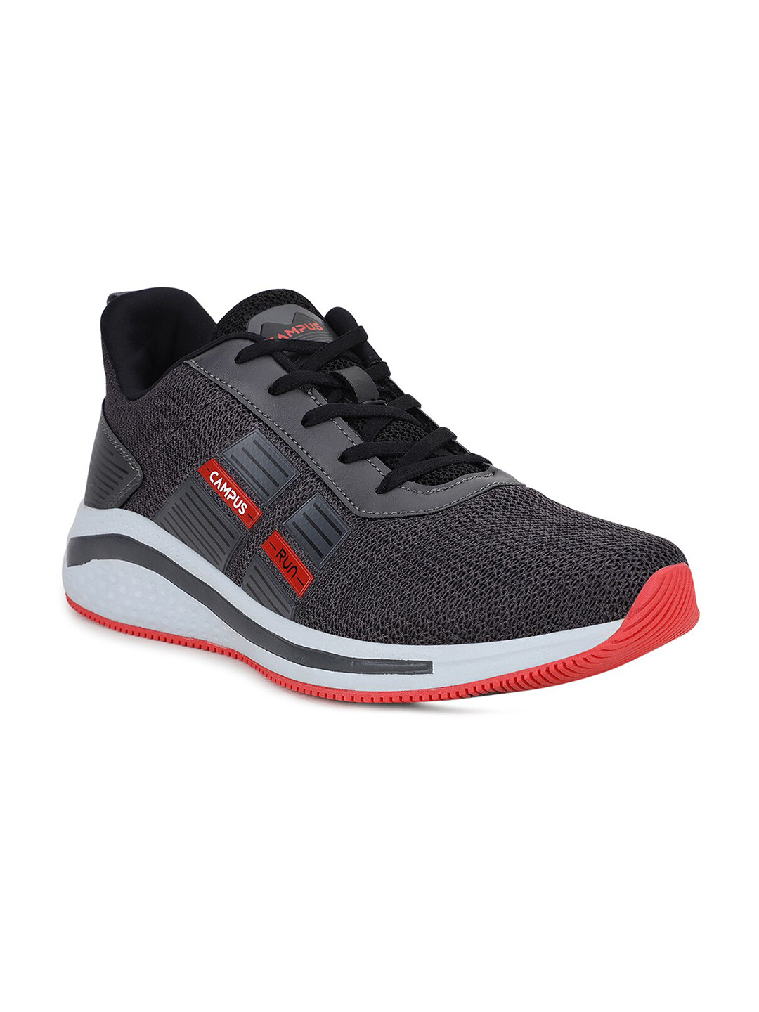 

Campus Men Grey Mesh Running Shoes