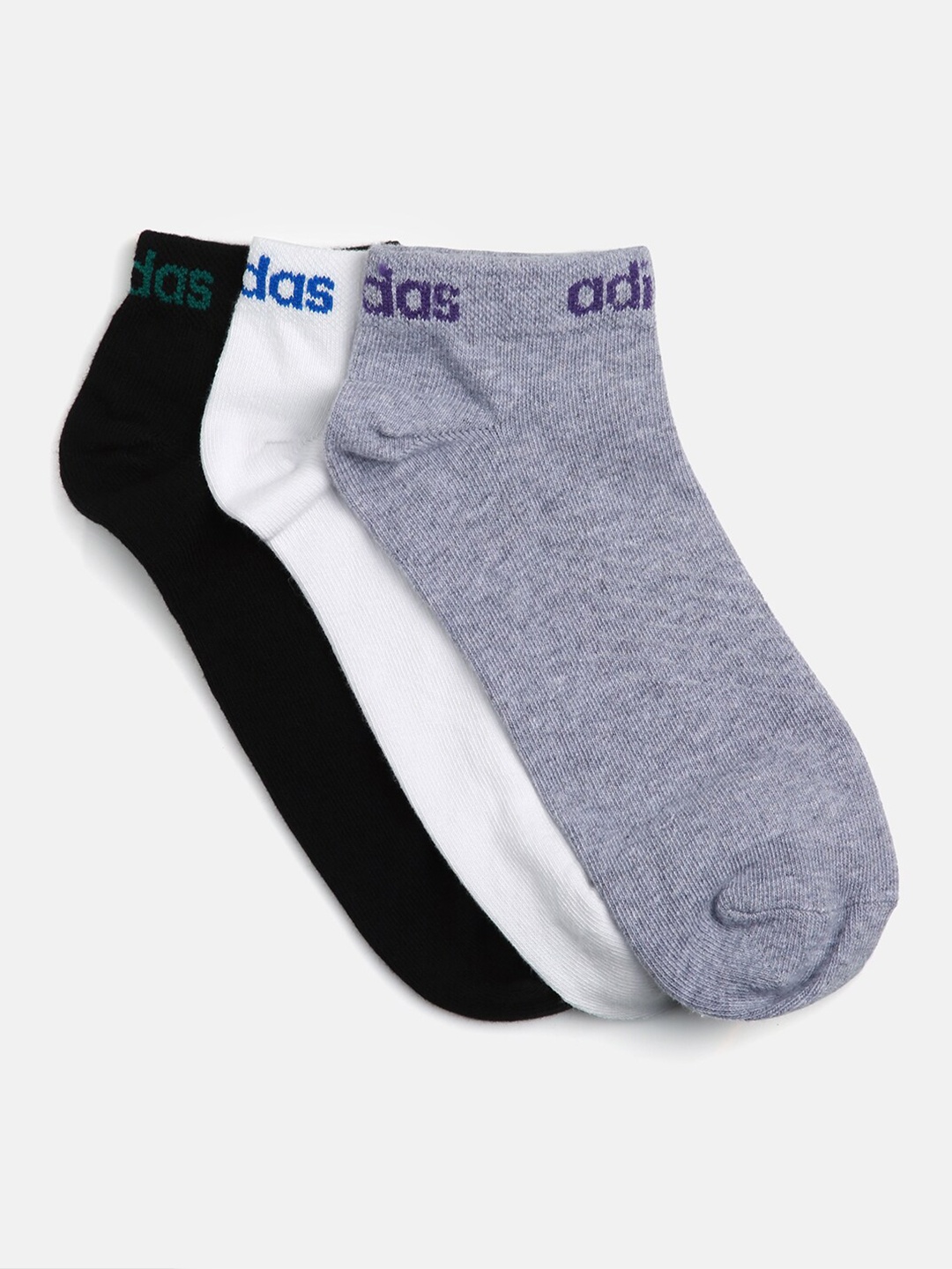 

Adidas Men Pack of 3 Assorted Ankle-Length Socks