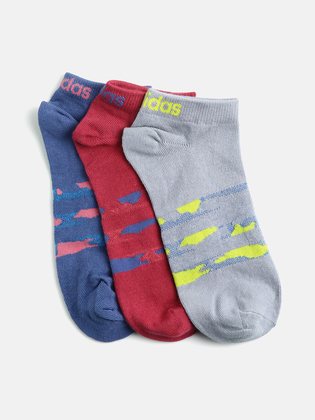 

Adidas Women Pack of 3 Low-Cut Ankle Length Socks, Pink