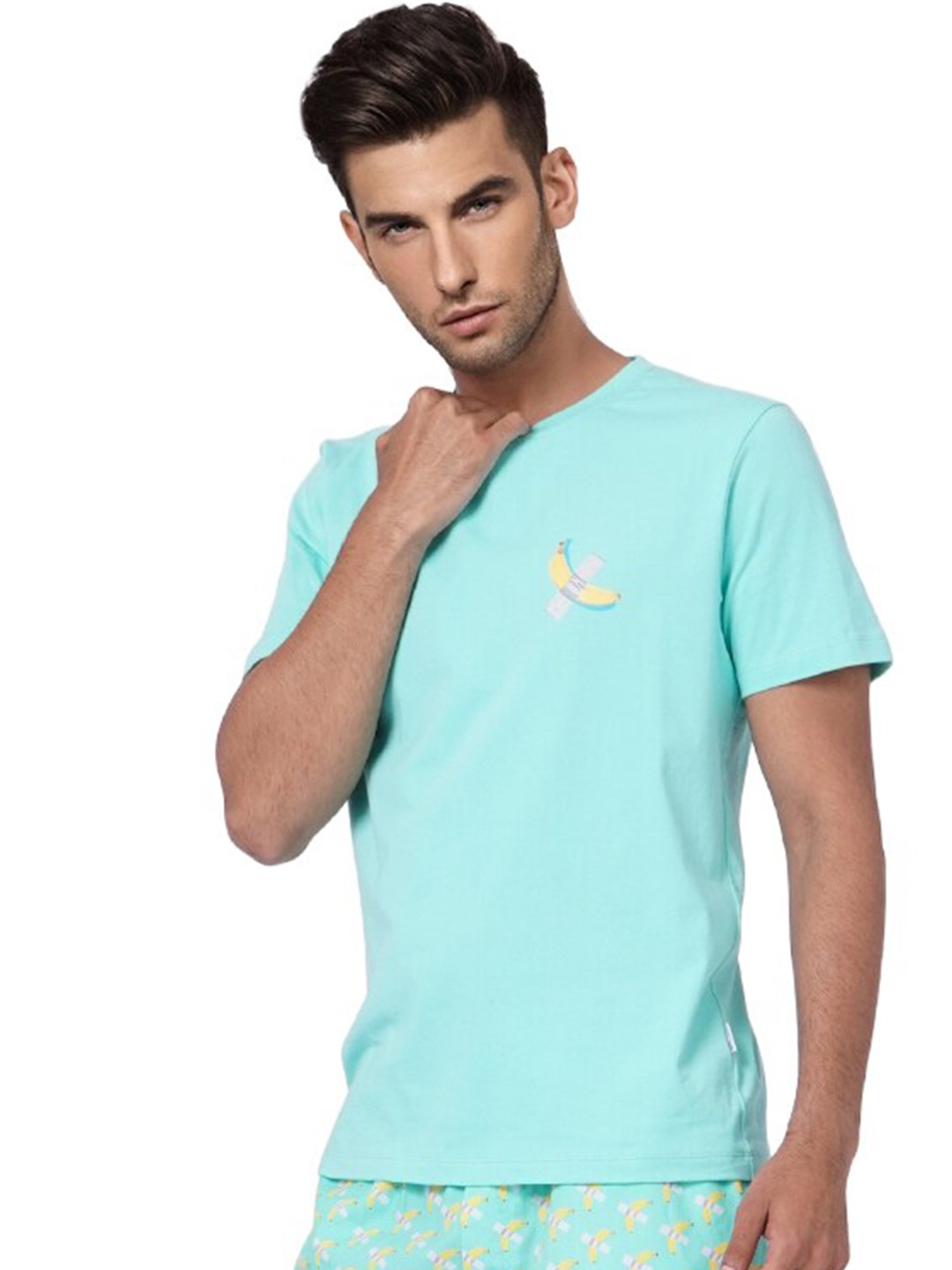

Jack & Jones Men Blue T-shirt