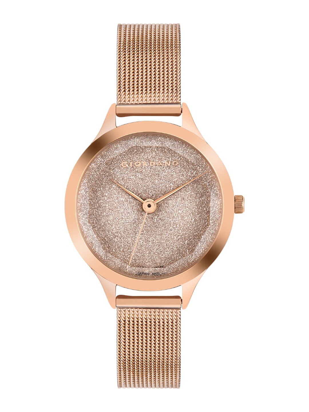 

GIORDANO Women Rose Gold-Toned Dial Bracelet Style Straps Analogue Watch